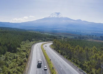 La carretera Panamericana, que atraviesa todo el istmo