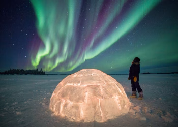Lugares donde todavía se observan auroras boreales en Canadá.